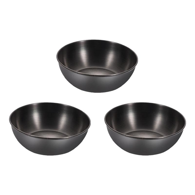 3pcs Stainless Steel Soy Sauce Dish Small Dish Sauce Seasoning Dish Home Hotel Kitchen Japanese Dipping Sauce Dish