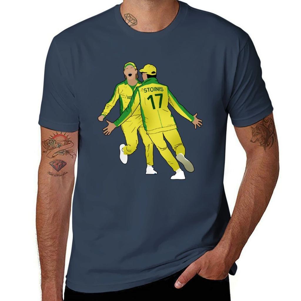 Marcus Stoinis and Adam Zampa TShirt Work Wear Short Sleeve TShirt