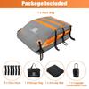 uxcell 15 Cubic Feet Car Roof Waterproof Cargo Carrier with Mat and 6 Door Suitable for Vehicles with or without a Rack Bag, Anti-Slip Hooks,