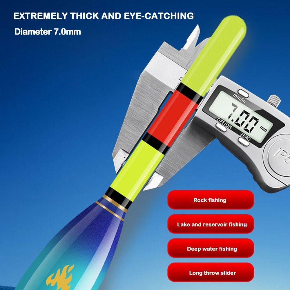 2 Stück Boje Strike Elektronischer Angelpose Slip Drift Tube Posen Neu Lichtpose Nachtangeln