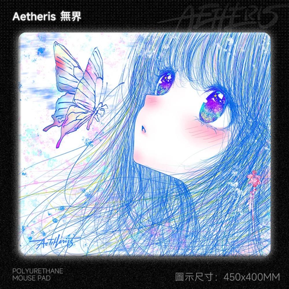 Aetheris Butterfly Mousepad Smooth Large Desk Mat Super Soft Polyurethane Base Class 99 Surface Skin-friendly Gaming Accessories