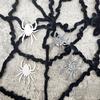 Halloween Leather Earrings Pu Spider Sequin Earrings Independent Station Products