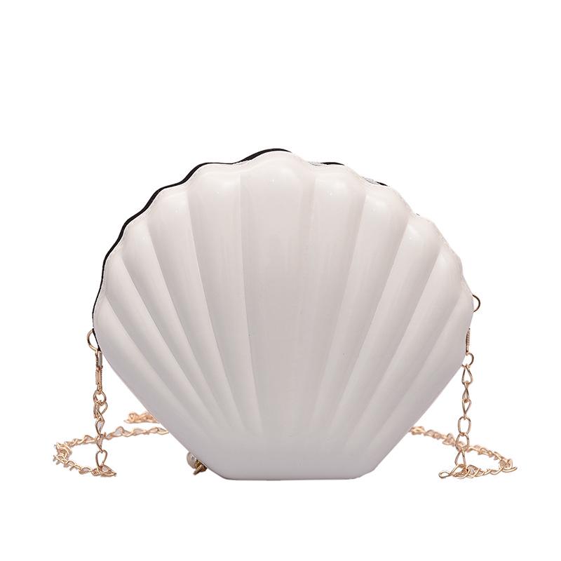 Foreign-style shell bag, the new Korean version of the season, fashionable and simple chain bag ins wind messenger creative shoulder bag