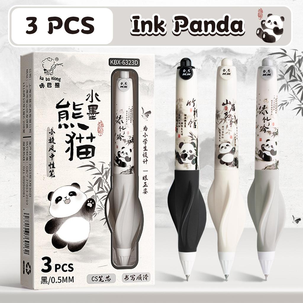 3pcs Set Capybara Click Pens Quick-Drying Liquid Ink Gel Pen GS Tip Rollerball Pens Cute Office School Kawaii Stationery Gift