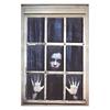 1Pcs Halloween Window Silhouette Decora Halloween Boy Girl Scary Banner Blood Ghost Window Cover Horror Theme Window Poster 2025