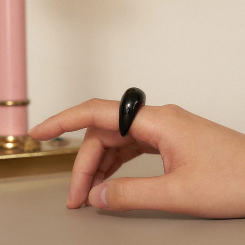 geegee onyx donut ring