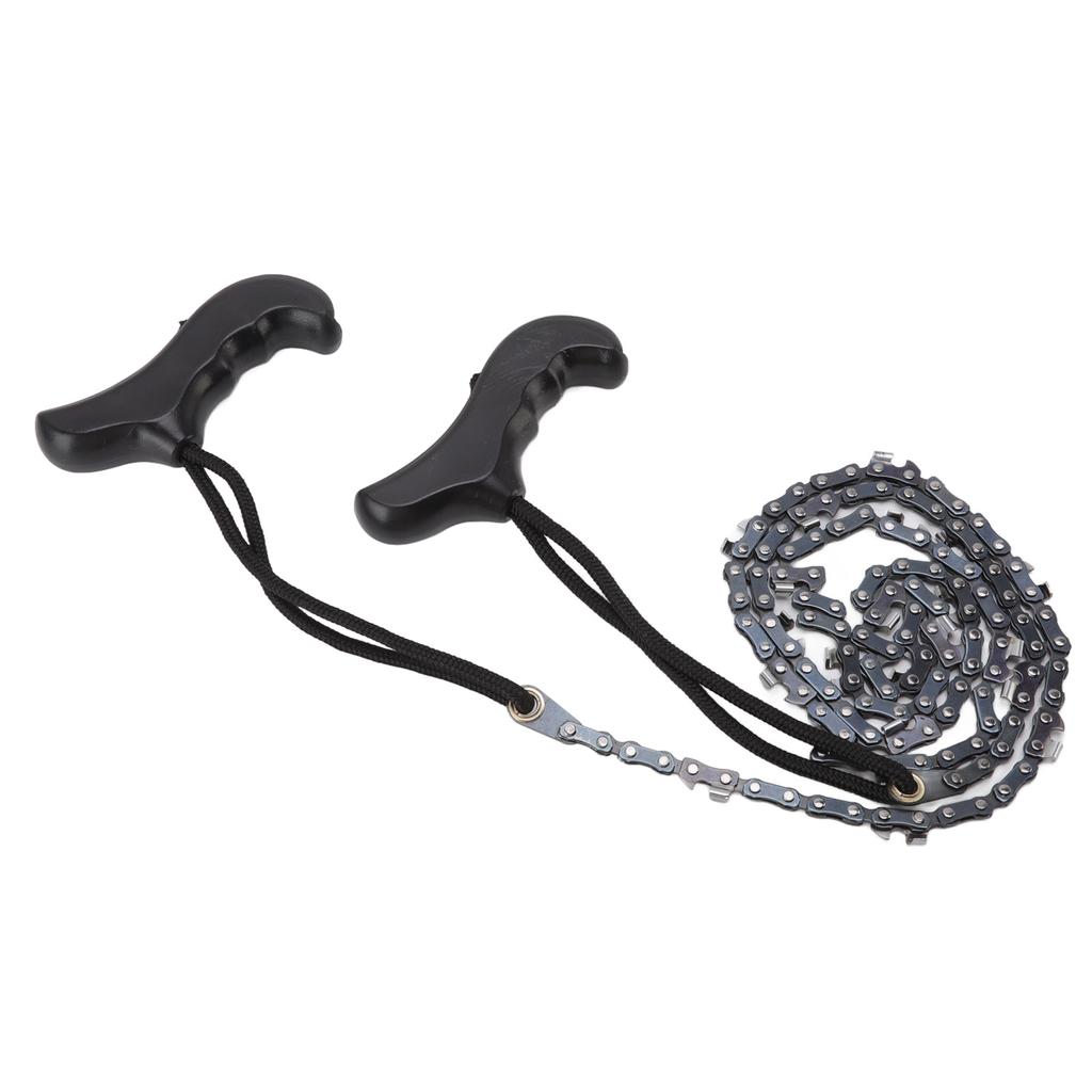 48in Hand Chain Saw Pocket Folding Survival Chain Saw Camping Logging Garden Pruning Tools 64 Links