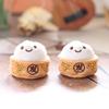 Soft Little Bun Keychain Kawaii Fluffy Xiaolongbao Keyring Simulation Food Cartoon Plush Pendant Gift