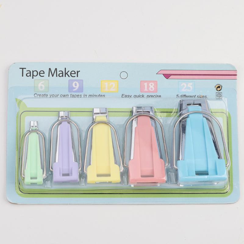 Bias Tape Maker Kit: DIY Quilting & Binding Tool Set (6-50mm)