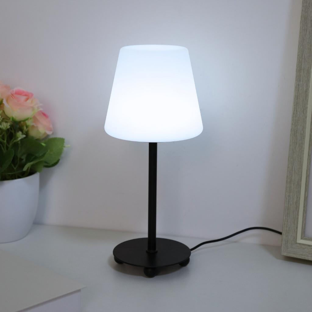 Creative cream style desk lamp, USB powered tri color ambient light suitable for bedrooms, study rooms, living rooms, etc