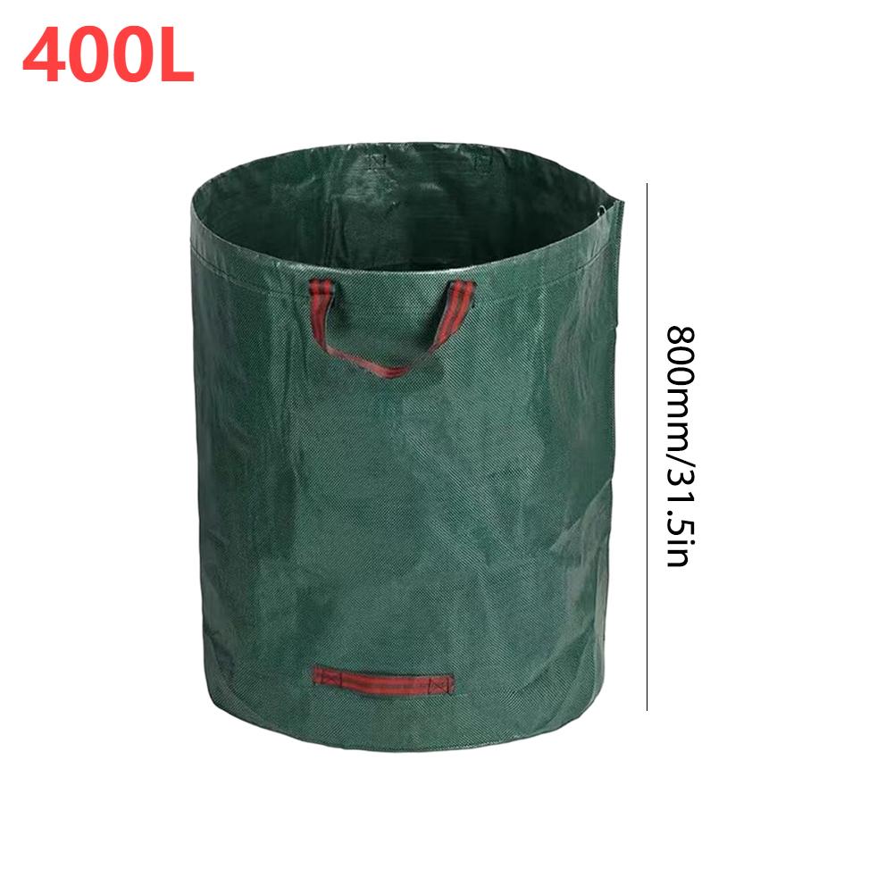 60-500L Reusable Garden Bag Large Capacity Leaf Sack Light Trash Can Foldable Bag Garden Garbage Waste Container Storage Bags