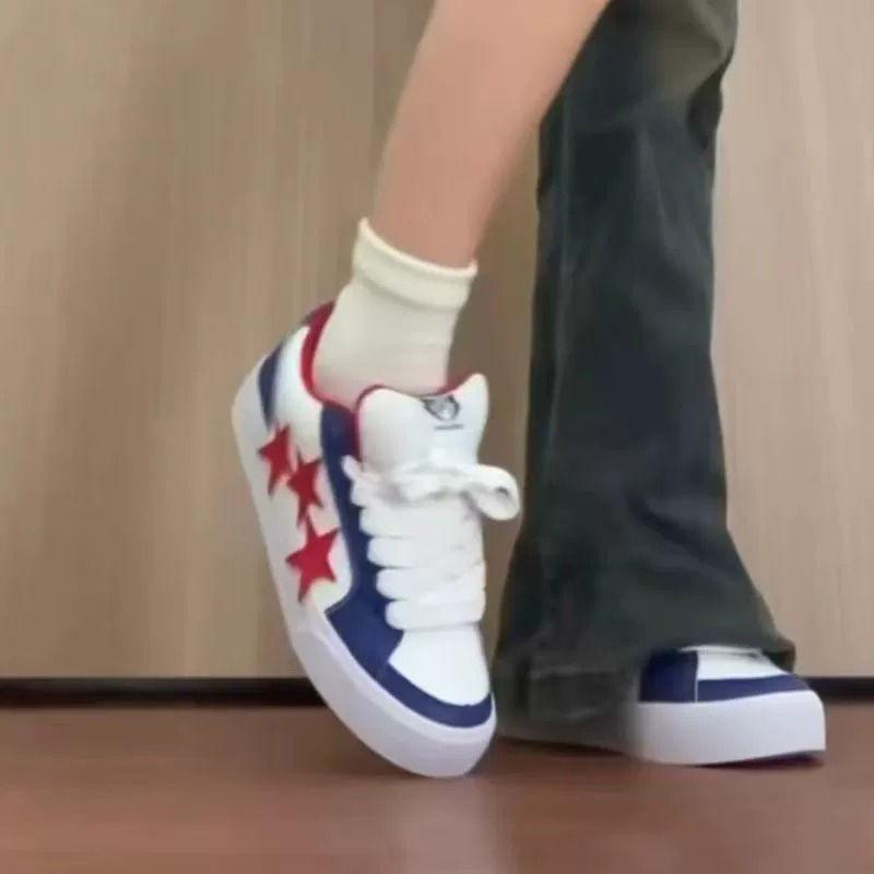 Original design flip fur retro street star board shoes for men and women autumn new casual bread shoes for women