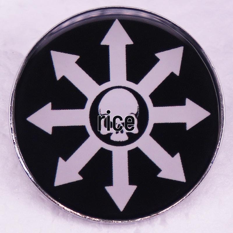 

Warhammer Chaos Skull Brooch Badge
