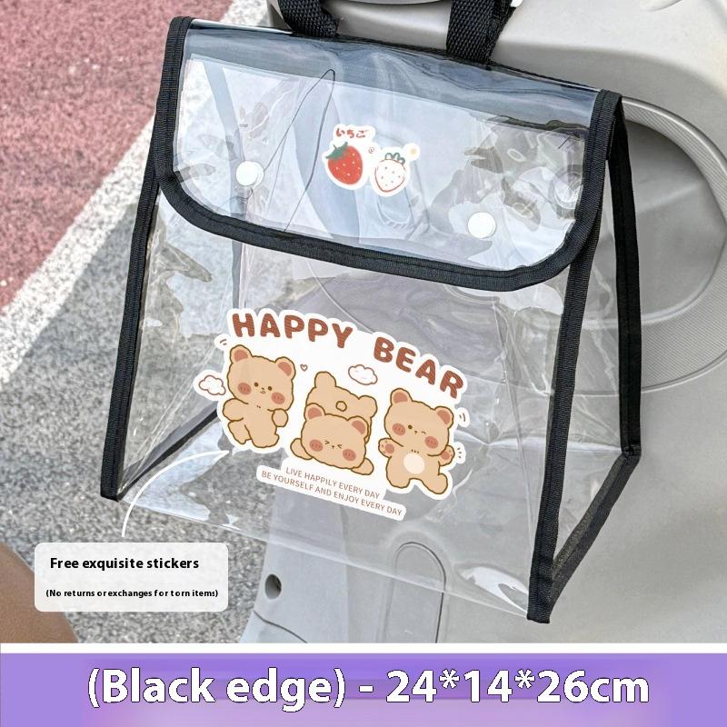 Geantă Frontală Impermeabilă Agățată pentru Vehicul Electric Pvc Transparent Buzunar de Depozitare pentru Motocicletă Geantă de Depozitare pentru Călătorie