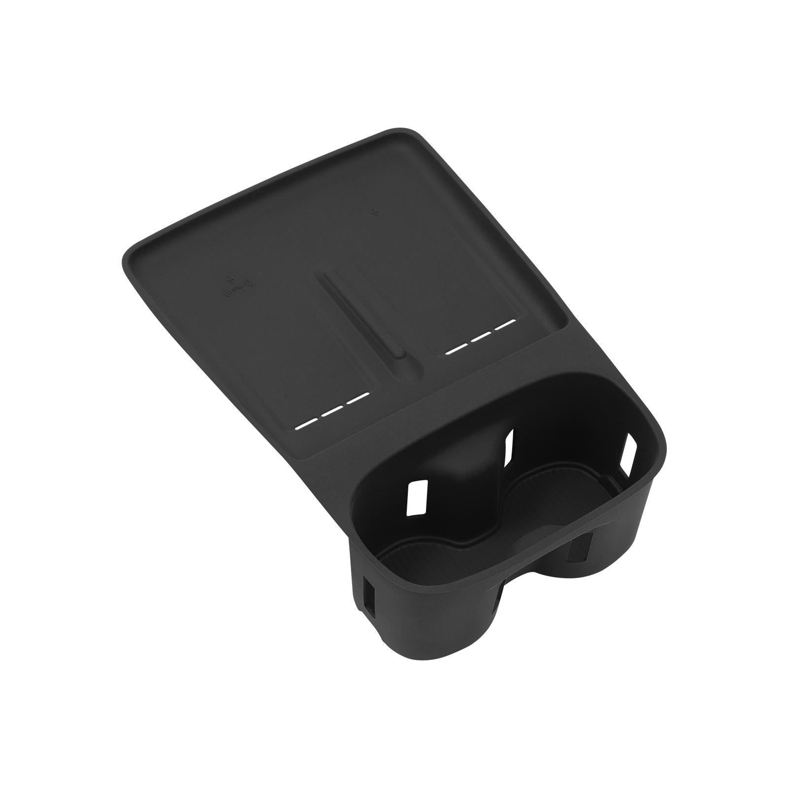 

for Xpeng G6 2025 2026 Cup Holder With Anti Dirt Pad Phone Charging Silicone Anti-slip Shock-Absorbing Tray Accessiories чёрный