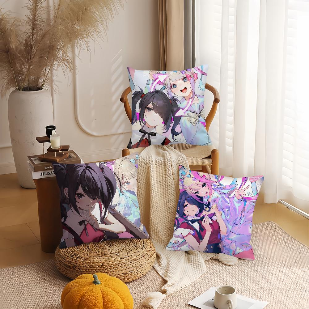 Game N-needy Streamer O-overload Amechan Pillow Case Suitable For Bedrooms Living Rooms Cars Home Decoration