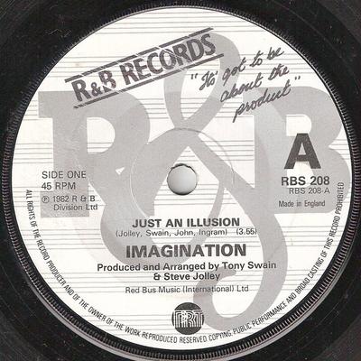 7inch Record IMAGINATION  Just An Illusion RBS208 R  B Records 1982 UK Pop Used
