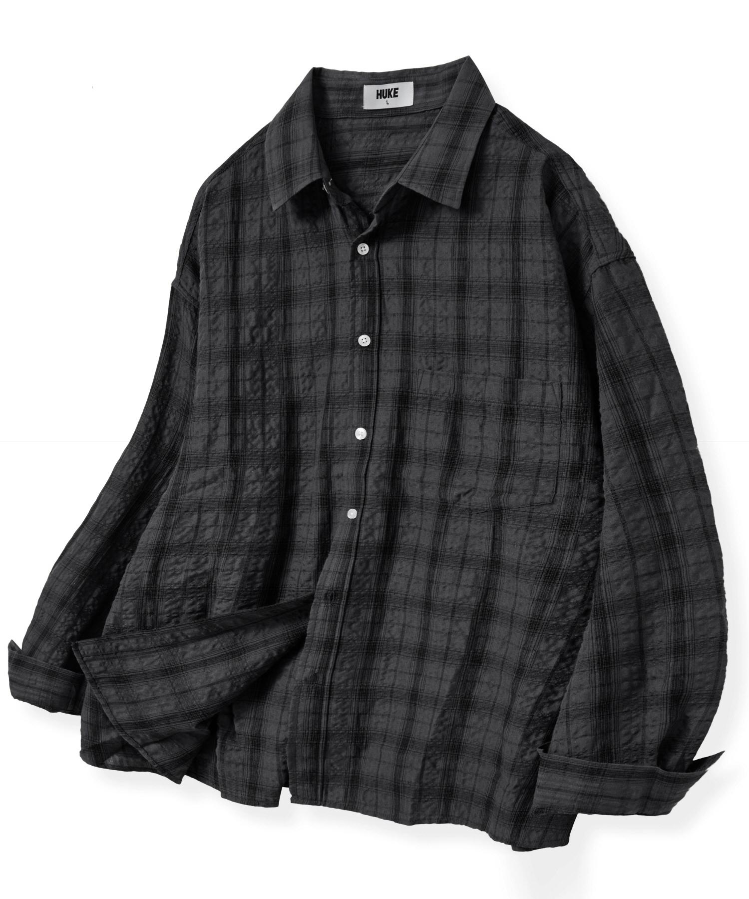 Hook The City Check Shirt (Charcoal) M
