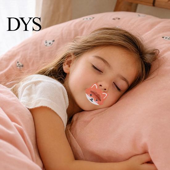 Snoring Mouth Strip 30Pcs Cartoon Animal Sleeping Tape for Kids, Keep Closed, Closure Breathable Breathing Correction Patch, Hypoallergenic