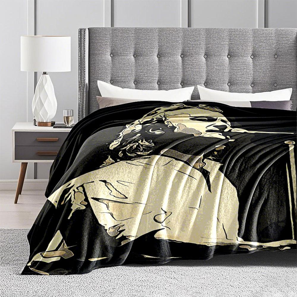 Singer Silhouette Illustration Blanket for all seasons blanket lunch break throw gift