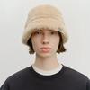 CLASSIC LOGO FUR BUCKET HAT Beige