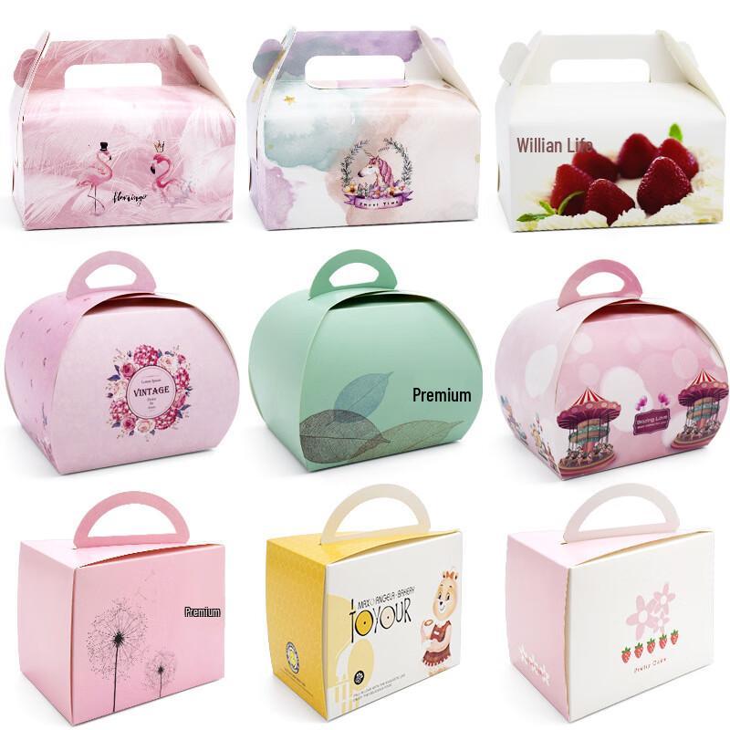 

Square Handheld Cake Boxes, 100-Pack