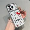 Cute Cat Bow Is Suitable for Iphone16promax Apple 17 Mobile Phone Case Electroplating Second Change Window Mobile Phone
