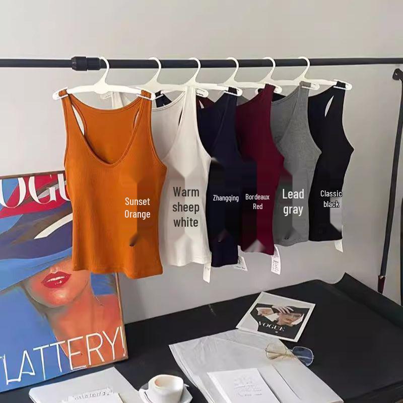 

Майка-борцовка 8088 с нагрудной вставкой – Женский универсальный облегающий топ One Size (80-120 Jin)