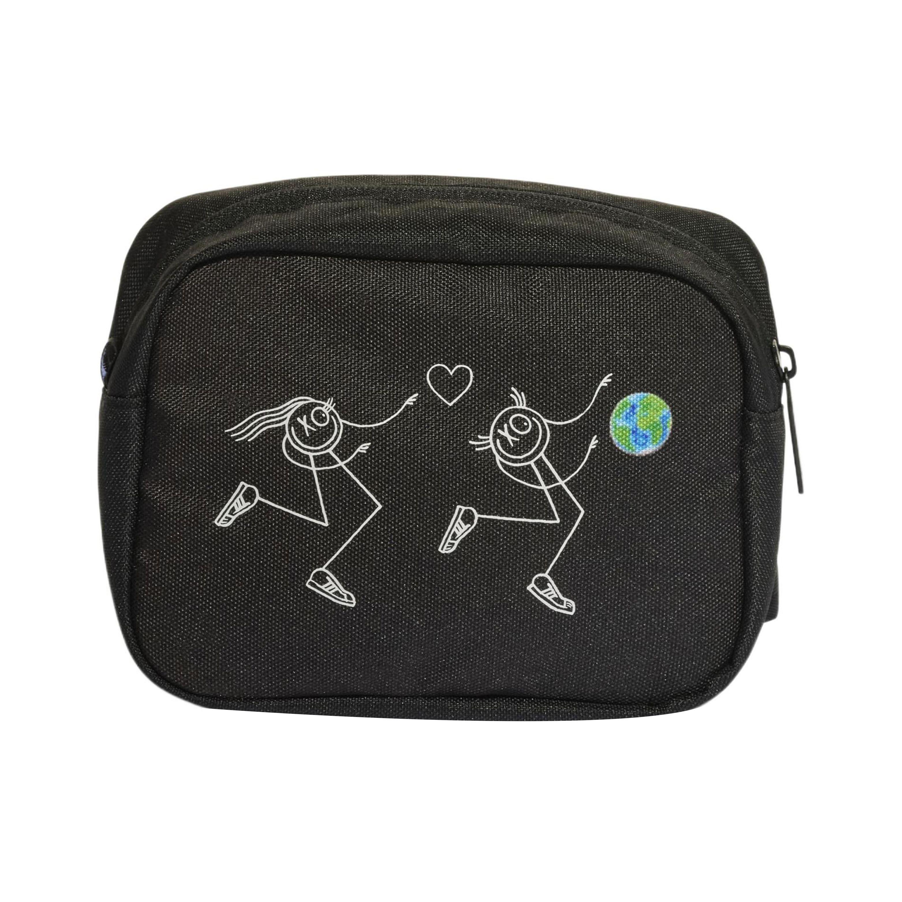 Adidas Originals X André Saraiva Casual Sports Recycled Polyester Waist Bag Backpack Men backpack Black HK4928 Black