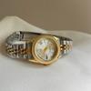 Orologio Barsh Gold Disc con Cinturino in Acciaio e Calendario da Donna Squisito Retrò Casual Sud Est Asiatico Orologio al Quarzo