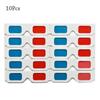 10Pcs Portable Red Blue 3D Glasses Cyan Real Cinemas Movie Game Glasses Dvd 3D Tv Cardboard Paper Glasses