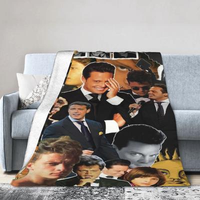L-Luis Miguel Mexican Singer Print Blanket Quality Warm Soft Throw Blanket Winter Travel Couch Chair Novelty Bedspread