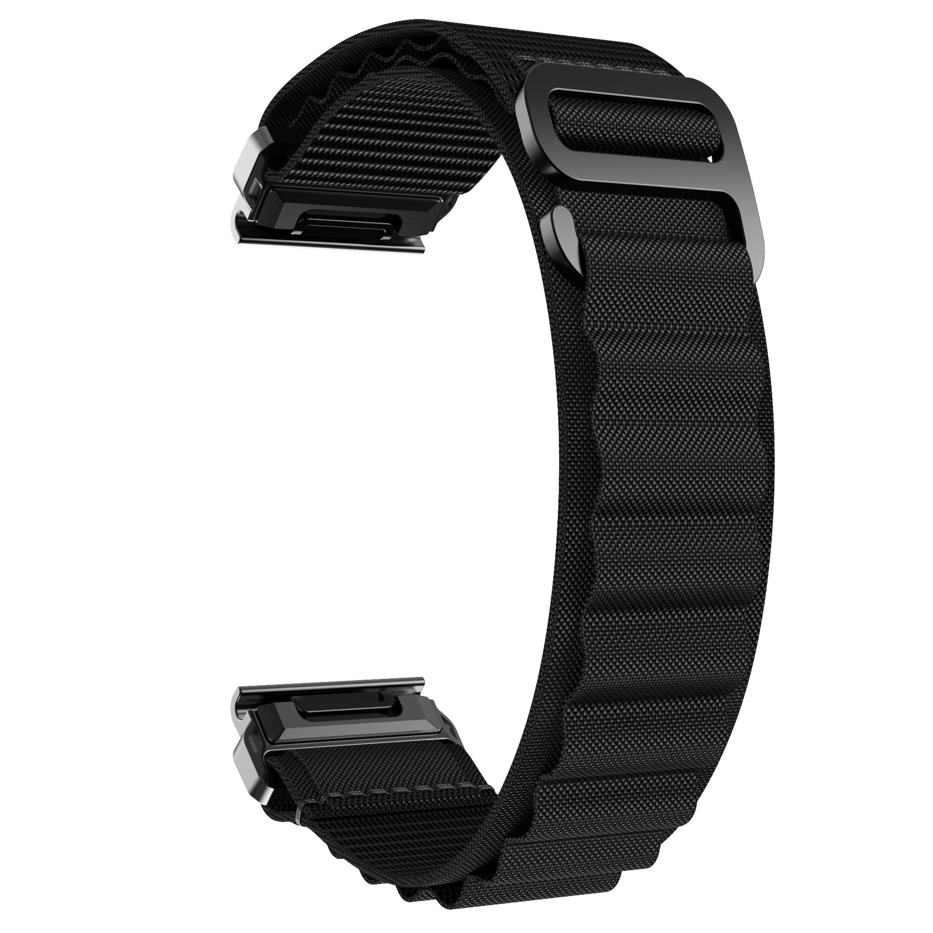 

22мм 26мм Спортивный нейлоновый ремешок-петля QuickFit для Garmin Fenix 7X 7 6X Pro 5Plus 5XPlus/Epix Pro Gen 2 51мм 47мм Браслет Часы Альпийский ремешок QuickFit 22mm чёрный