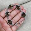 Bijoux en Pierre Précieuse Topaze Fumée Bracelet en Argent Sterling 925 Fait Main Pour Cadeau de Mariage