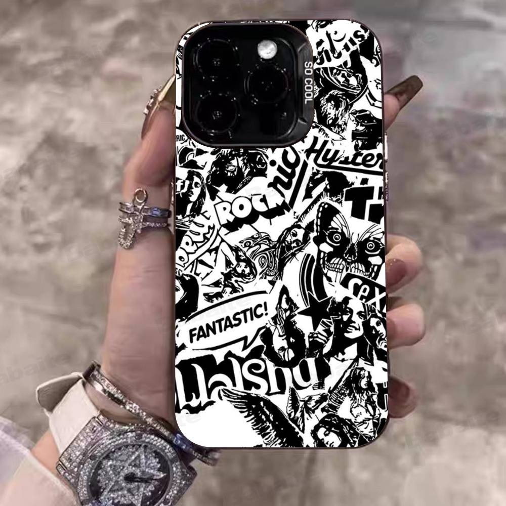 H-Hysteric G-Glamour Girl For IPhone 17 16 15 14 13 12 11 Pro Max Plus Matte Color Back Phone Cover