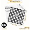 1-100 Round Number Stickers, 10 Sheets Consecutive Labels, Self-Adhesive 0.4" Small Numbered Stickers for Office, Home, Kitchen, Classroom