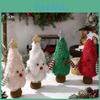 Christmas Tree Shaped Decor Figurine With Fabric Material For Holiday Home Office Decor