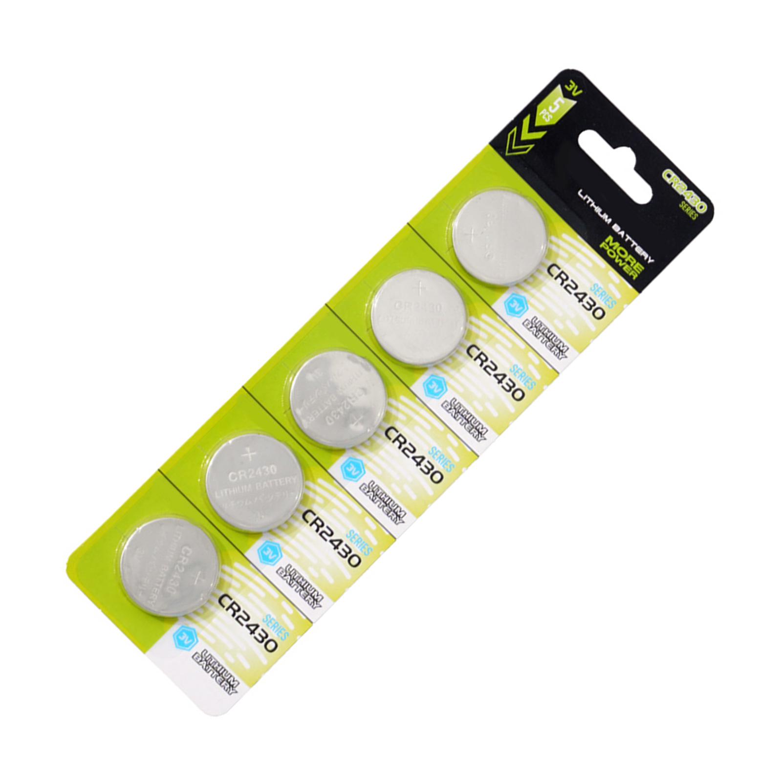 

10/5 шт. CR2430 3 В литиевые батарейки-таблетки CR2430 батарейки-таблетки для пультов дистанционного управления и небольших устройств высокой емкости A