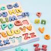 Children Wooden Abc Puzzle Montessori Education Toy Preschool Game Upper Case and Lower Letters
