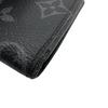 LOUIS VUITTON M63536 Monogram Eclipse leather Portemonejour Coin case gray leather mens Used