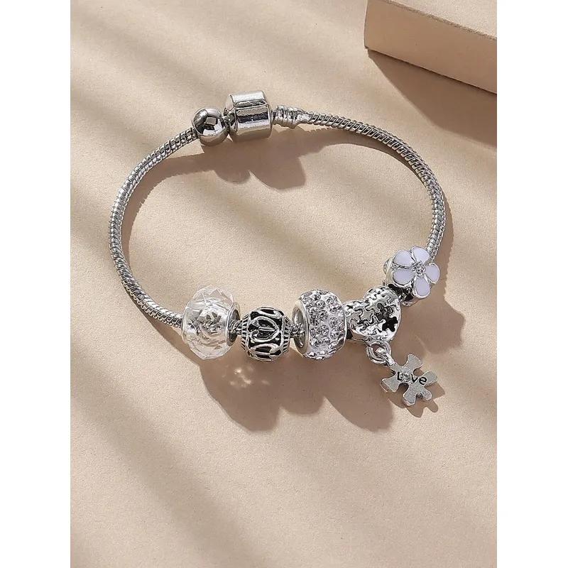 1 Pan Family Bracelet Fashionable and Niche Design, Light Luxury and High-end, Peach Blossom Bracelet for Women's Bracelets
