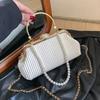 Geantă de seară de lux din piele PU pentru femei, geantă cu sclipici pentru petrecere de banchet, clutch de nuntă, lanț de umăr, modă feminină