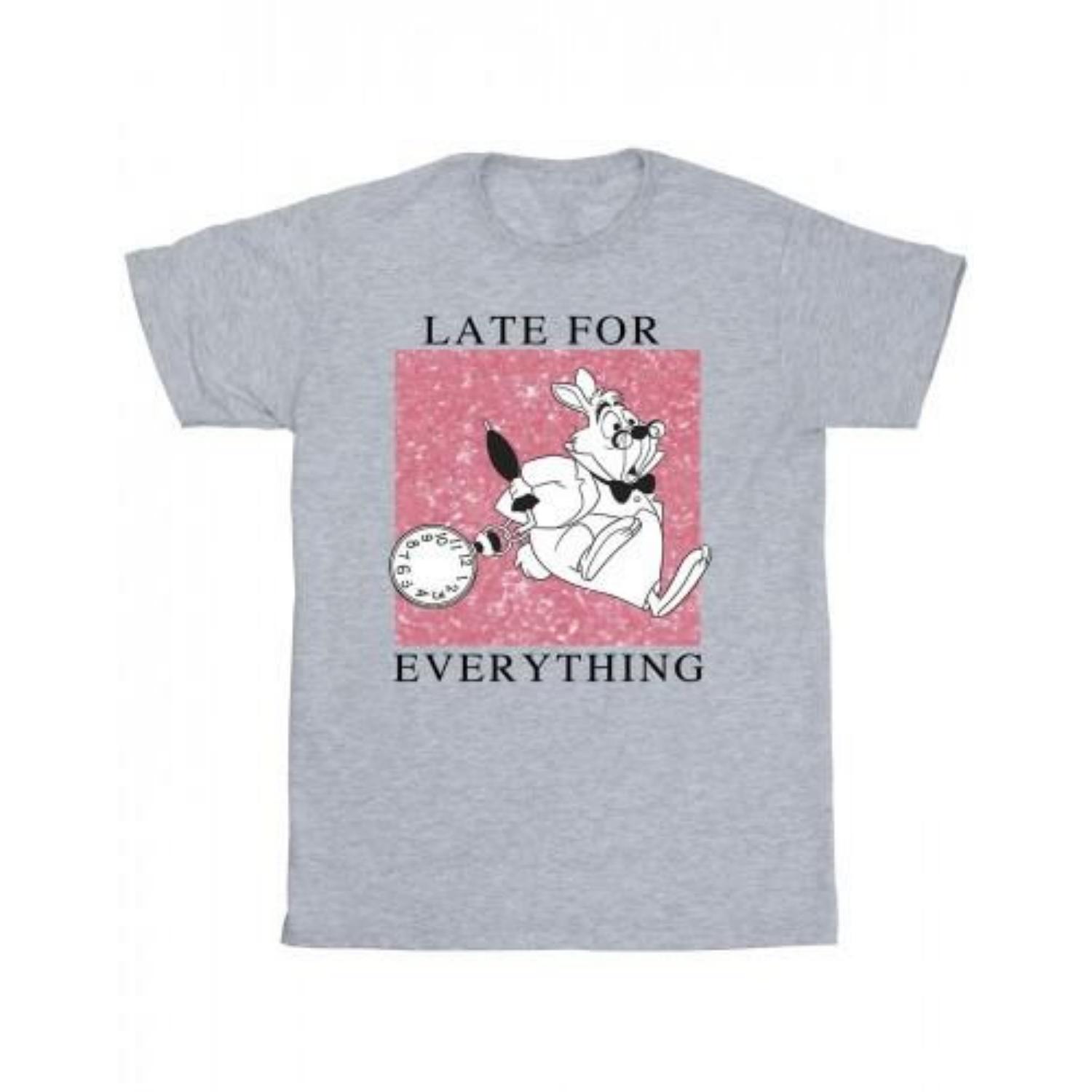 Disney Mens Alice In Wonderland White Rabbit T-Shirt S