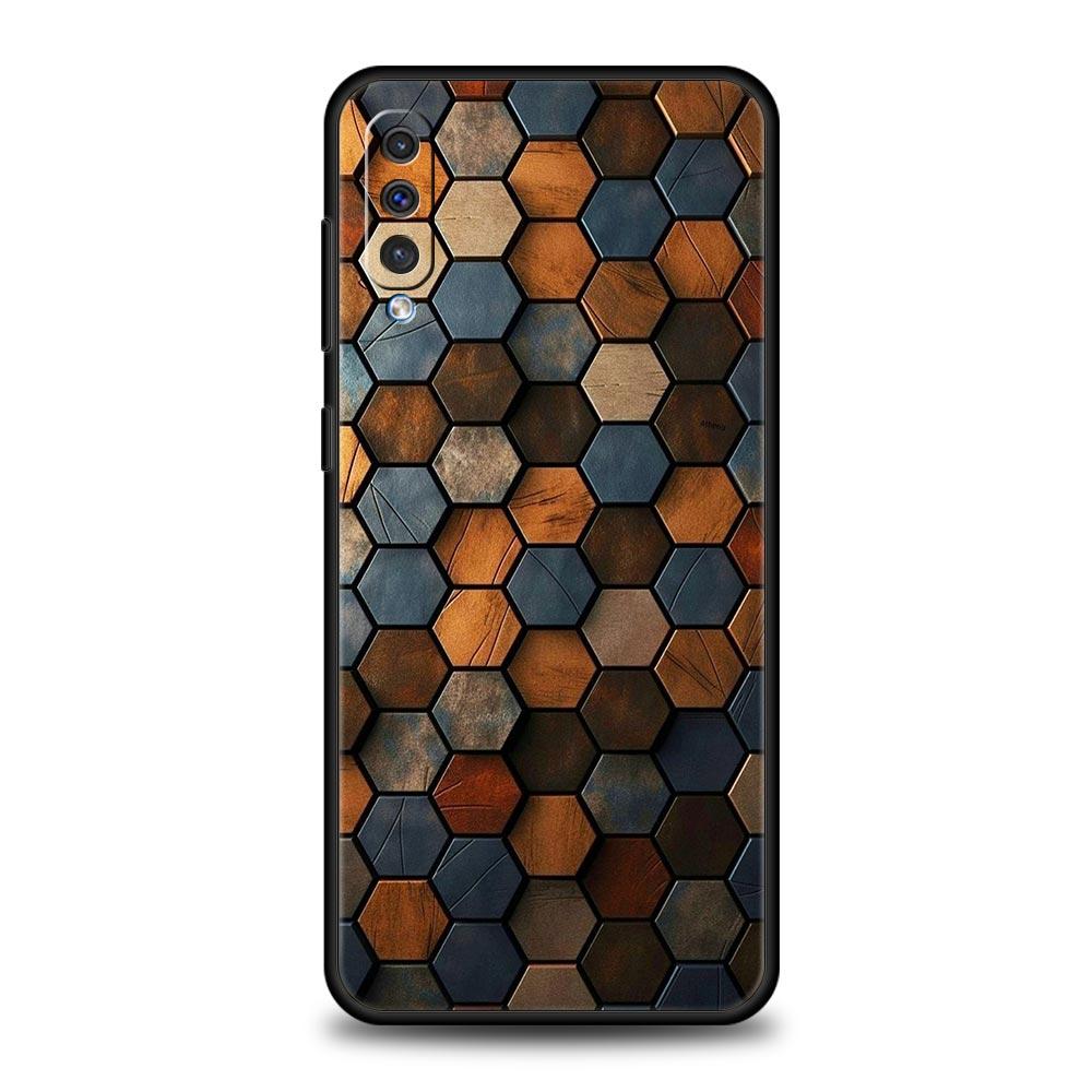 Honeycomb Pattern Phone Case For Samsung A26 A36 A56 A54 A52 A50 A70 A40 A12 A14 A16 A22 A24 A42 A34 A32 5G A04s A06 5G Cover