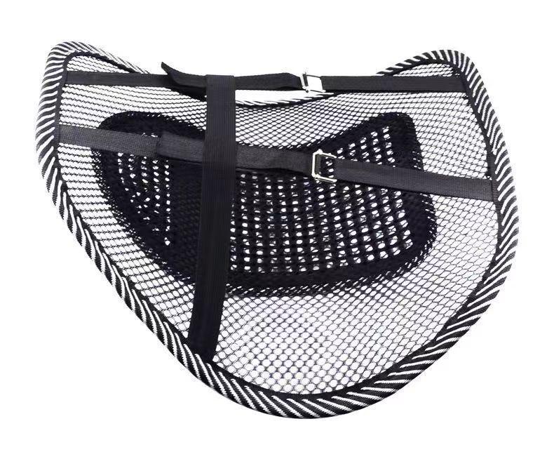 Breathable Lumbar Support Cushion for Car & Office - Universal Fit, All-Season Backrest Pillow