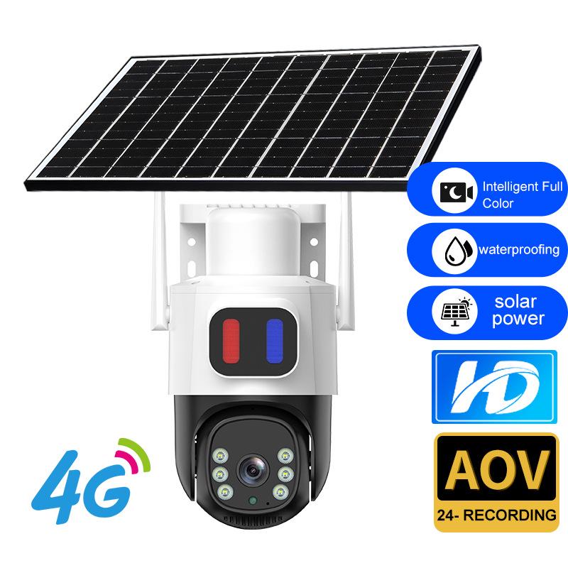 AOV Solar-Powered 4G HD Outdoor Wireless Security Camera with Smart Night Vision