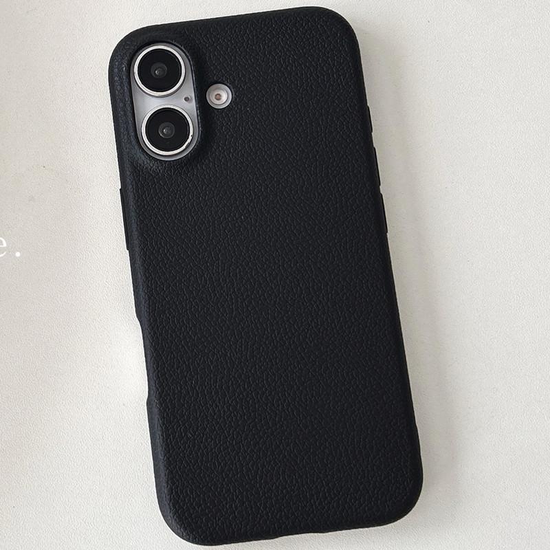 Leather Texture iPhone 17 Case - Compatible with Apple 16 Pro Max, Silicone 15, 14, 13, 12