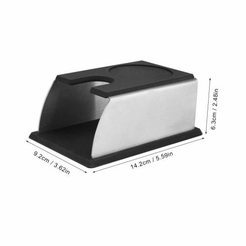 Stainless steel coffee tamping mat, rust-resistant, removable, durable, suitable for coffee makers and coffee tampers storage