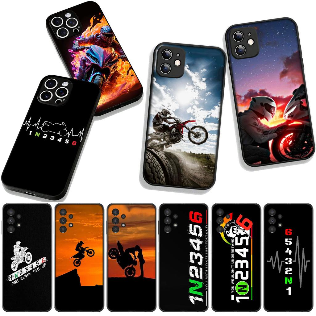 For OPPO A54 A40 A60 A80 A18 A16 A17 A38 A78 A79 A57 A58 A3 Pro A96 A15 A12 Phone Case 1N23456 Motorcycle Motorbike Cycling