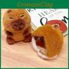 Adorable Capybara Chestnut Plush Keychain Pendant Cute Cartoon Style Accessory